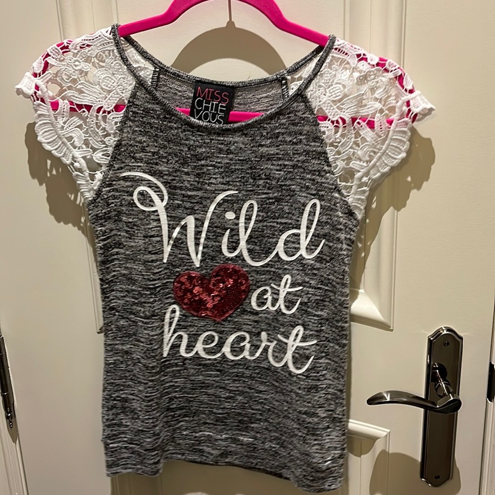 MissChieVous “Wild at Heart” shirt - child’s large